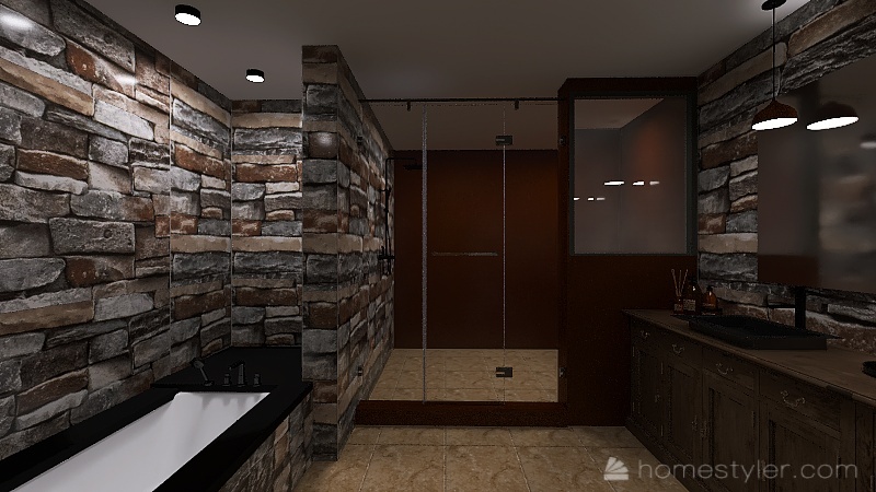 rustic house 3d design renderings