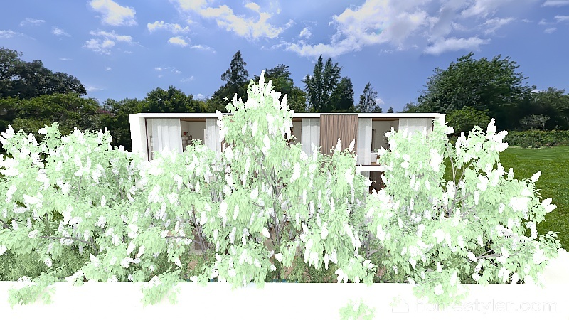 Cozy Garden 3d design renderings