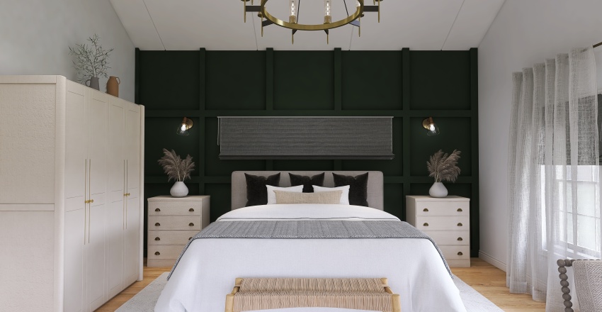 Levine Master Bedroom 3d design renderings