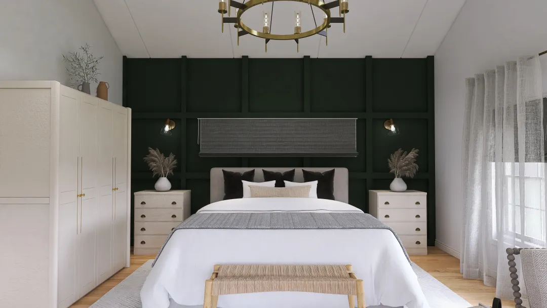 Levine Master Bedroom 3d design renderings