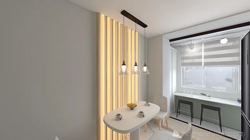 Проект однокомнатной квартиры 3d design renderings