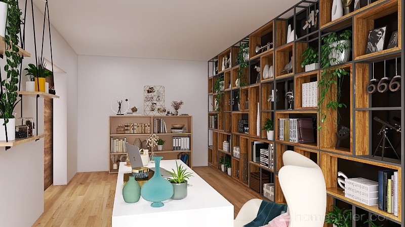 Office 3d design renderings