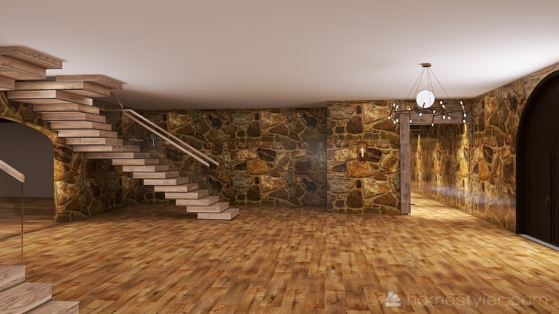rustic house 3d design renderings