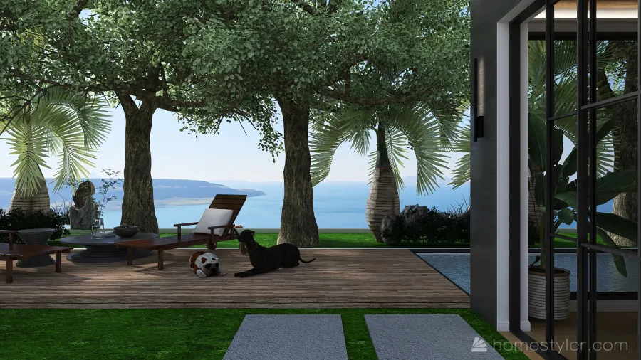 VILLA WITH A MAGIC VIEW 3d design renderings
