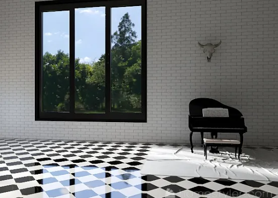 5 Wabi Sabi Empty Room-good vibes  Design Rendering