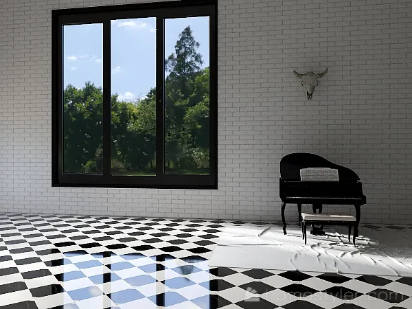 5 Wabi Sabi Empty Room-good vibes 3d design renderings