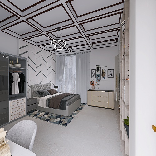 single room 3d design renderings