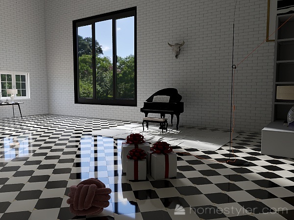 5 Wabi Sabi Empty Room-good vibes 3d design renderings