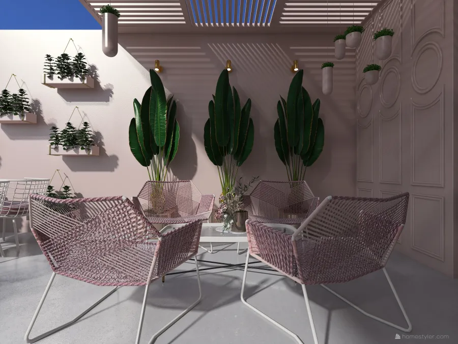 #HSDA2021Commercial - Girly Wine Barr 3d design renderings