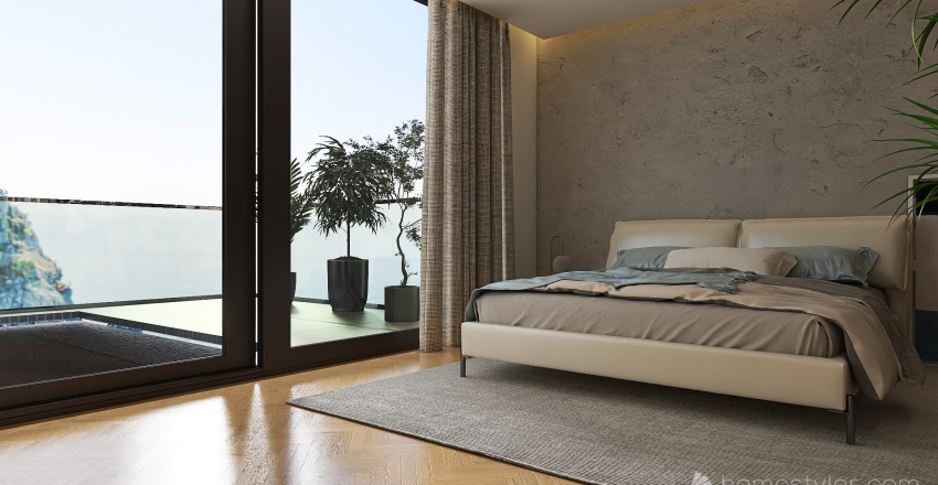 single man bedroom 3d design renderings