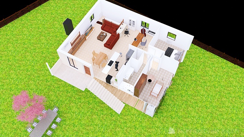 Actuel 3 bedrooms 3d design renderings