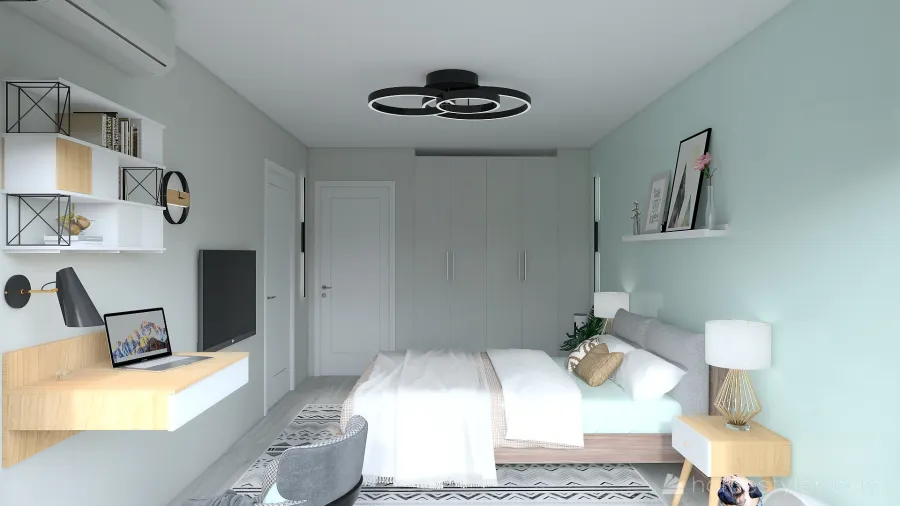 Спальня в Москва-Сити для Алёны 3d design renderings