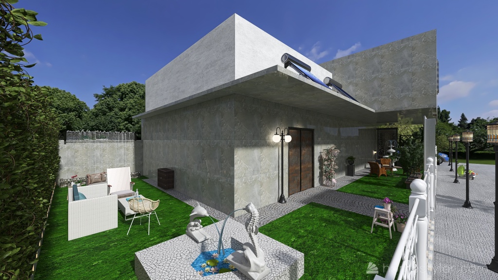giardino 3d design renderings
