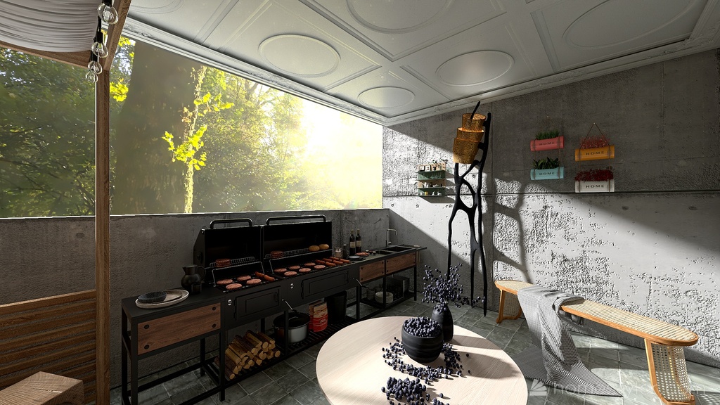Terrace 3d design renderings