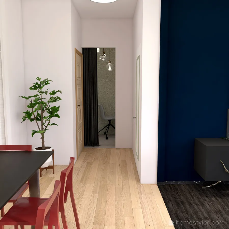 Dining Room/Hallway 3d design renderings