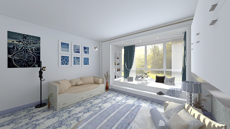 Second Bedroom 3d design renderings