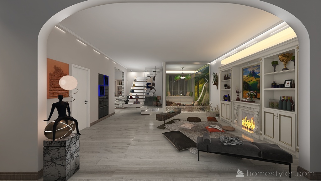 Living Room 3d design renderings