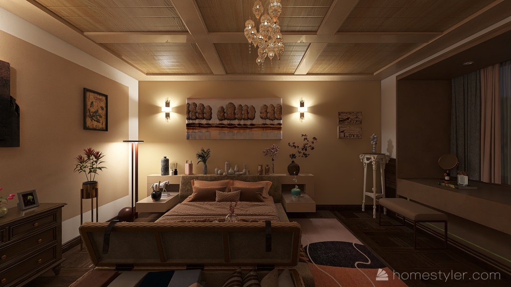 Master Bedroom 3d design renderings