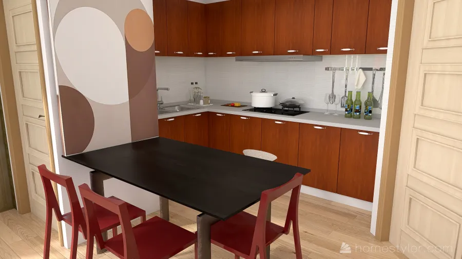 Dining Room/Hallway 3d design renderings