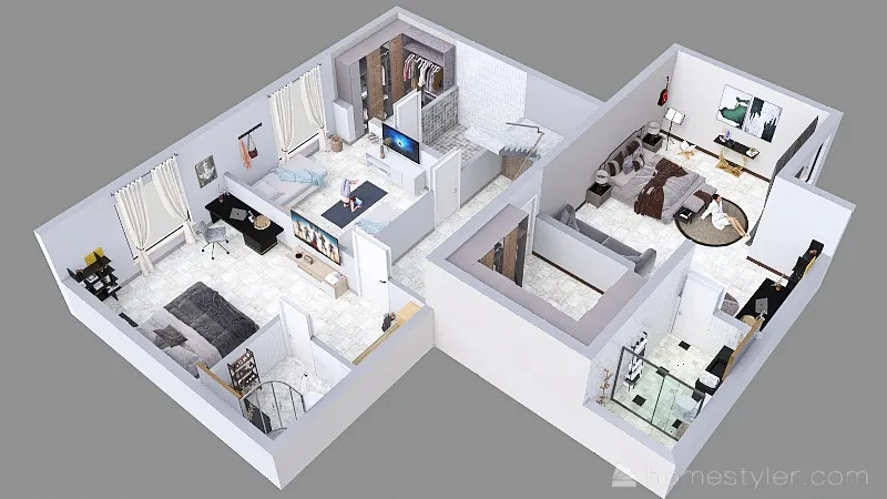 HOUSE 103 3d design renderings