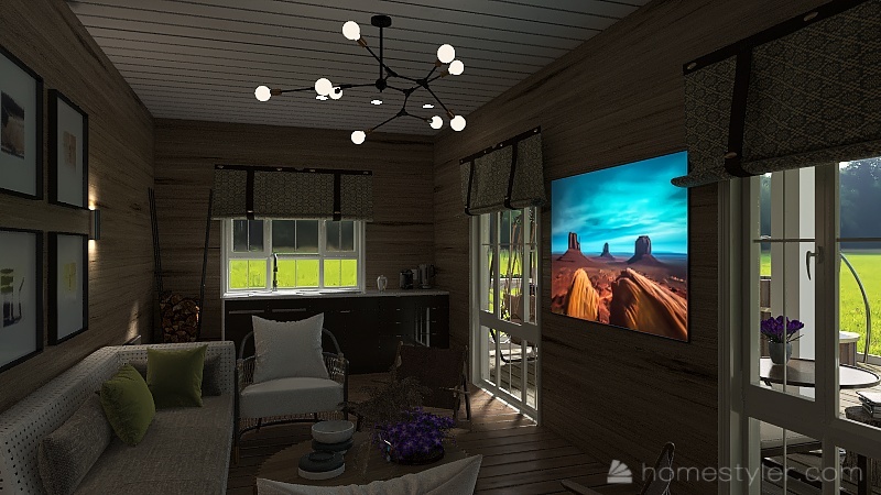 Комната отдыха 3d design renderings