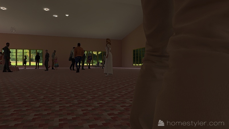 Valentine house party 3d design renderings