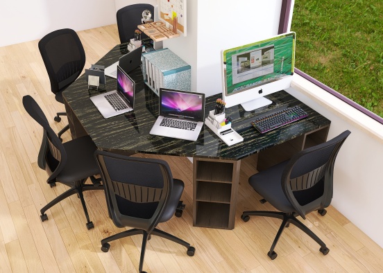 desk Design Rendering
