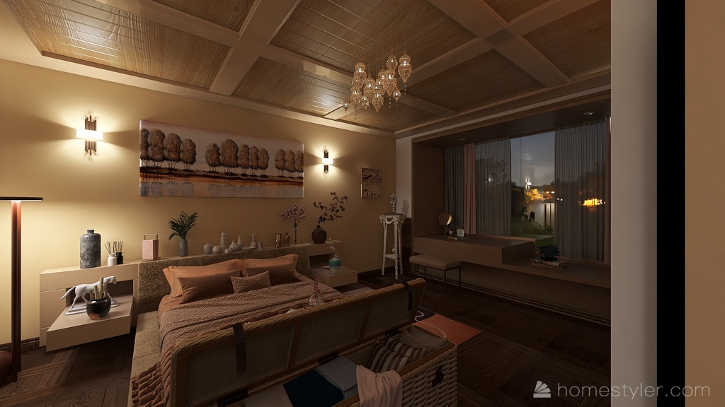 Master Bedroom 3d design renderings