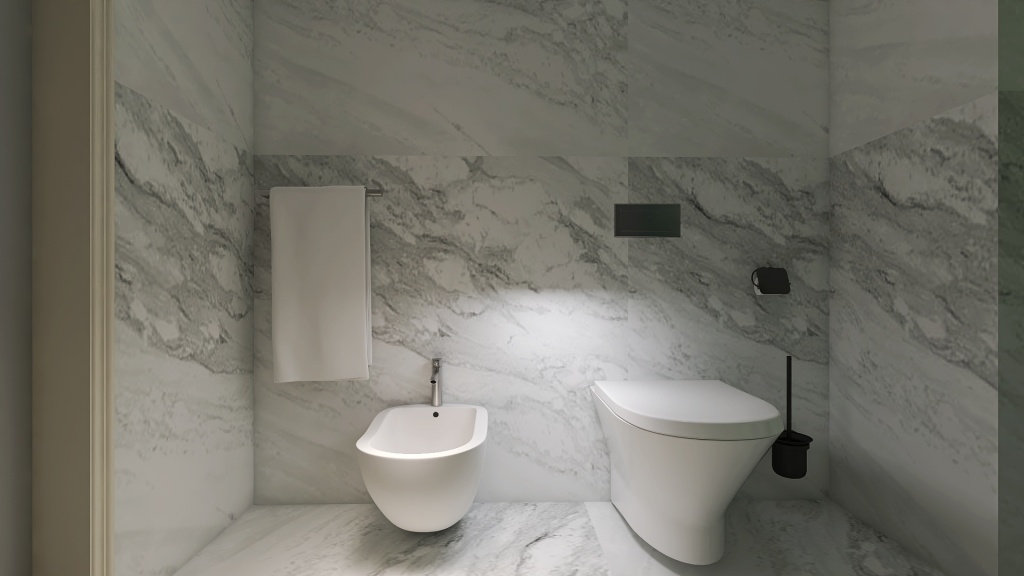 Bathroom 3-4 3d design renderings