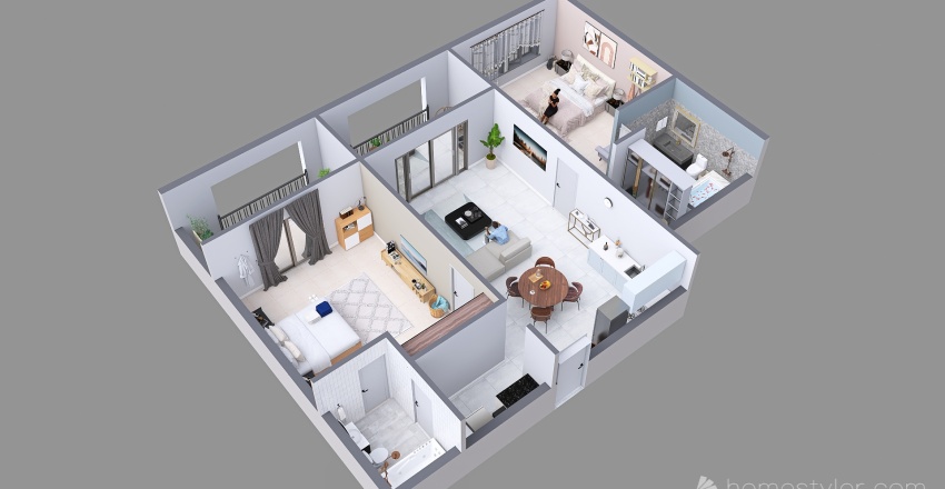 HOUSE 104 3d design renderings
