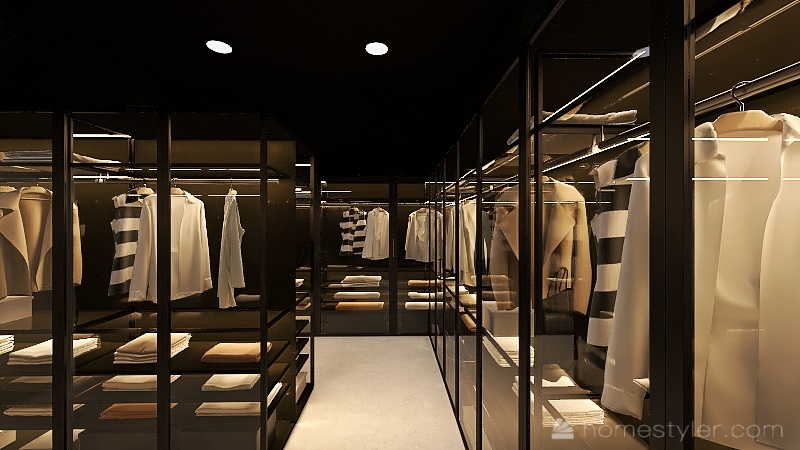 The White Fashion Store 3d design renderings