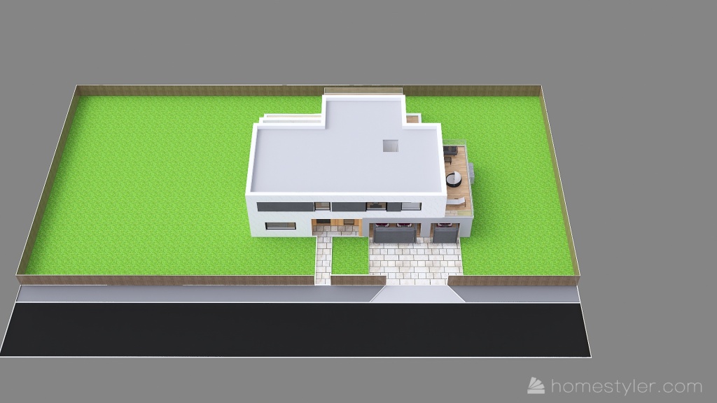 Dom i działka  - projekt 5 3d design renderings