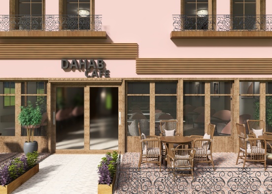 DAHAB CAFE Design Rendering
