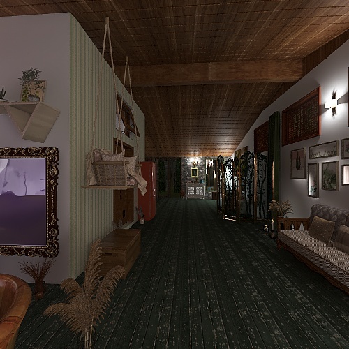 Casetta nel bosco 3d design renderings