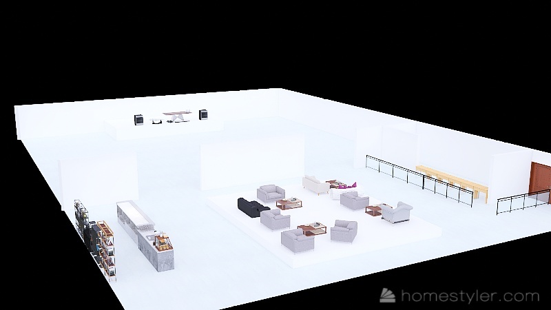 Pop-up Nightclub 3d design renderings