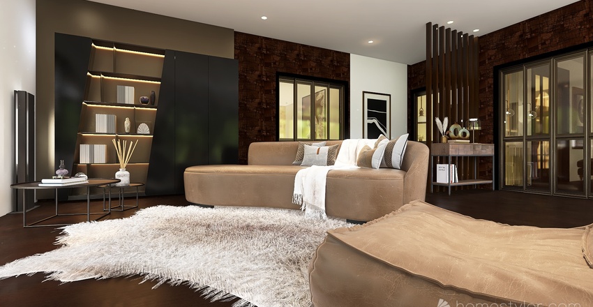 Living and Dining Room1 3d design renderings