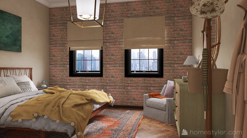 F.R.I.E.N.D.S inspired NY apartment 3d design renderings