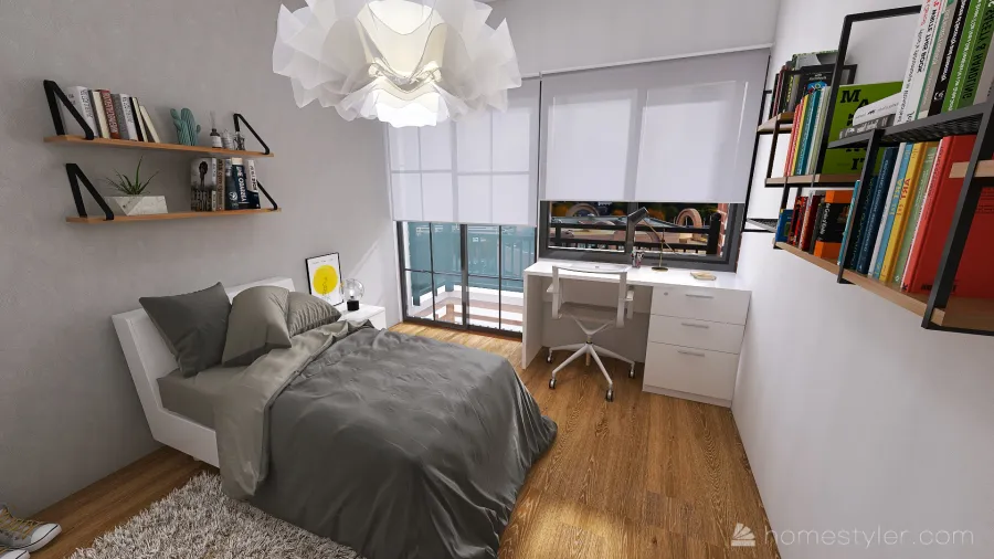 Elena's Bedroom 3d design renderings