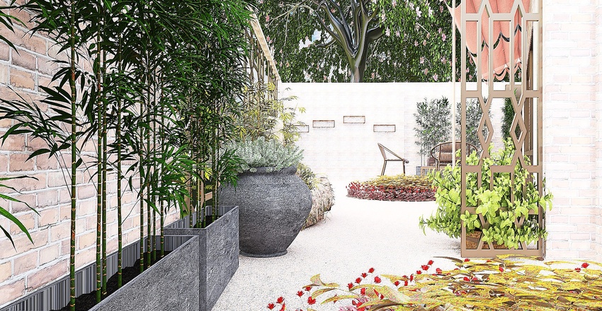 Courtyard 3d design renderings