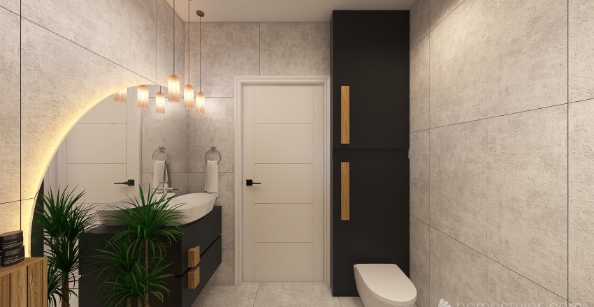 Łazienka duża - pomysł 4 3d design renderings