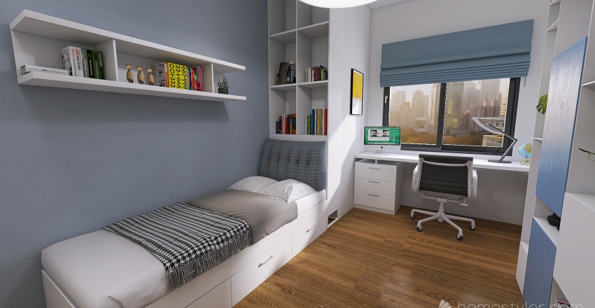 Mario's Bedroom 3d design renderings