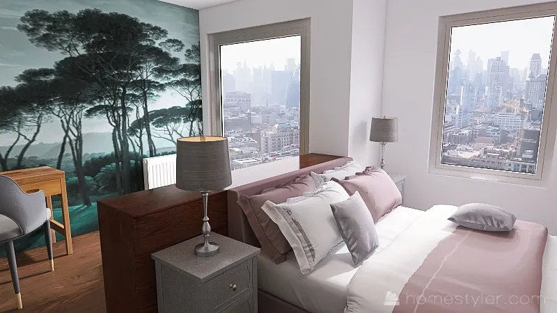 Master bedroom - variante 4 02/2024 3d design renderings