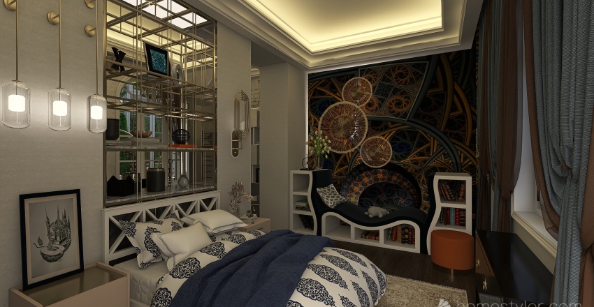 Kids bedroom 3d design renderings