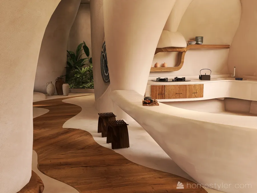 #HSDA2021Residential - Organic House 3d design renderings