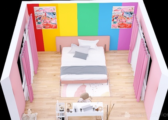 Child's Dream Bedroom Design Rendering