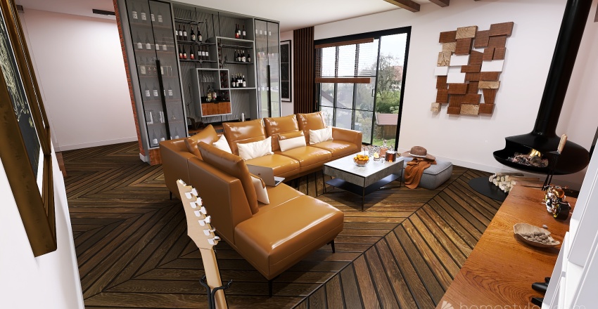 Meskie granie meskie mieszkanie 3d design renderings