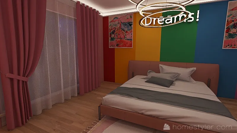 Child's Dream Bedroom 3d design renderings