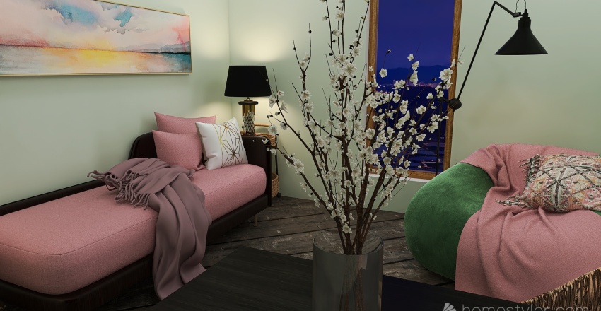 #ValentineContest Cozy Core Apartment 3d design renderings