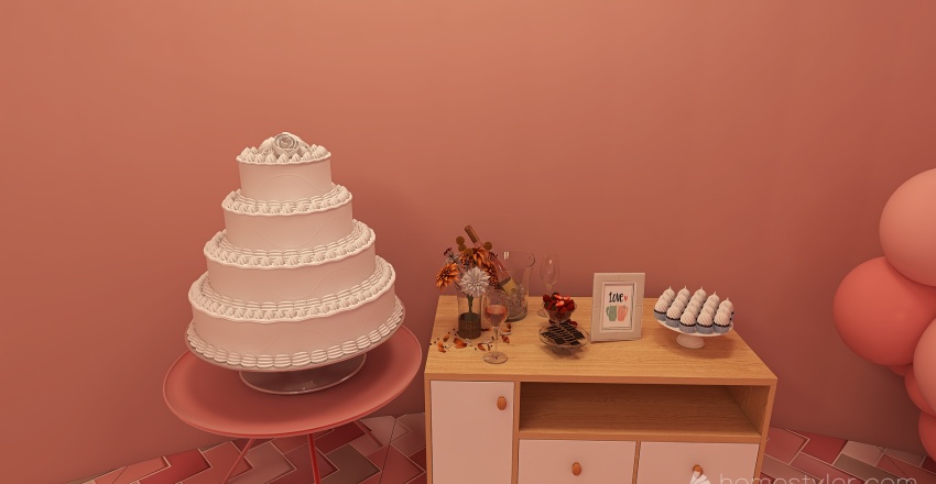 ValentineContest- Wedding Reception 3d design renderings