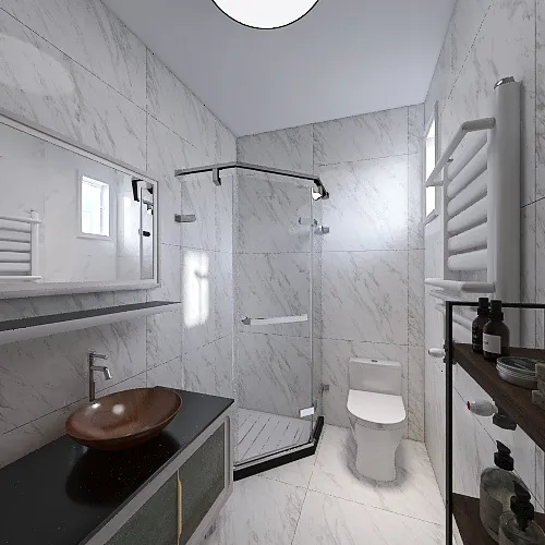 Casa living albastru 3d design renderings